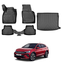 Volkswagen Taigo Floor Mats and Cargo Liner 2020-2026, All Weather TPE Front, Rear & Cargo Set