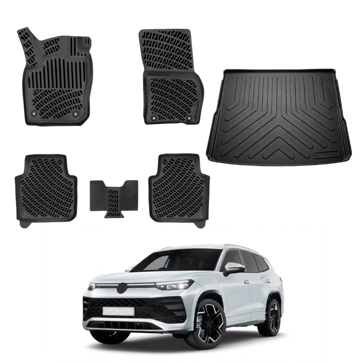 Volkswagen Tayron Floor Mats and Cargo Liner 2024-2026 - Auto Accessory