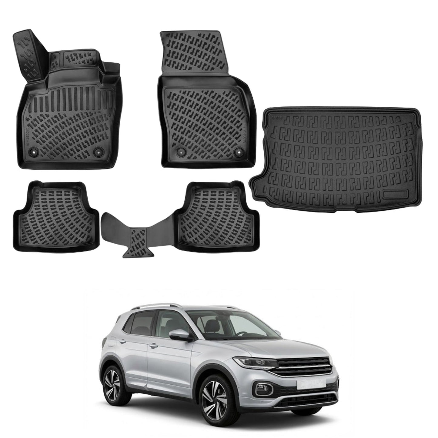 Volkswagen T-Cross Floor Mats and Cargo Liner 2019-2026 - Auto Accessory