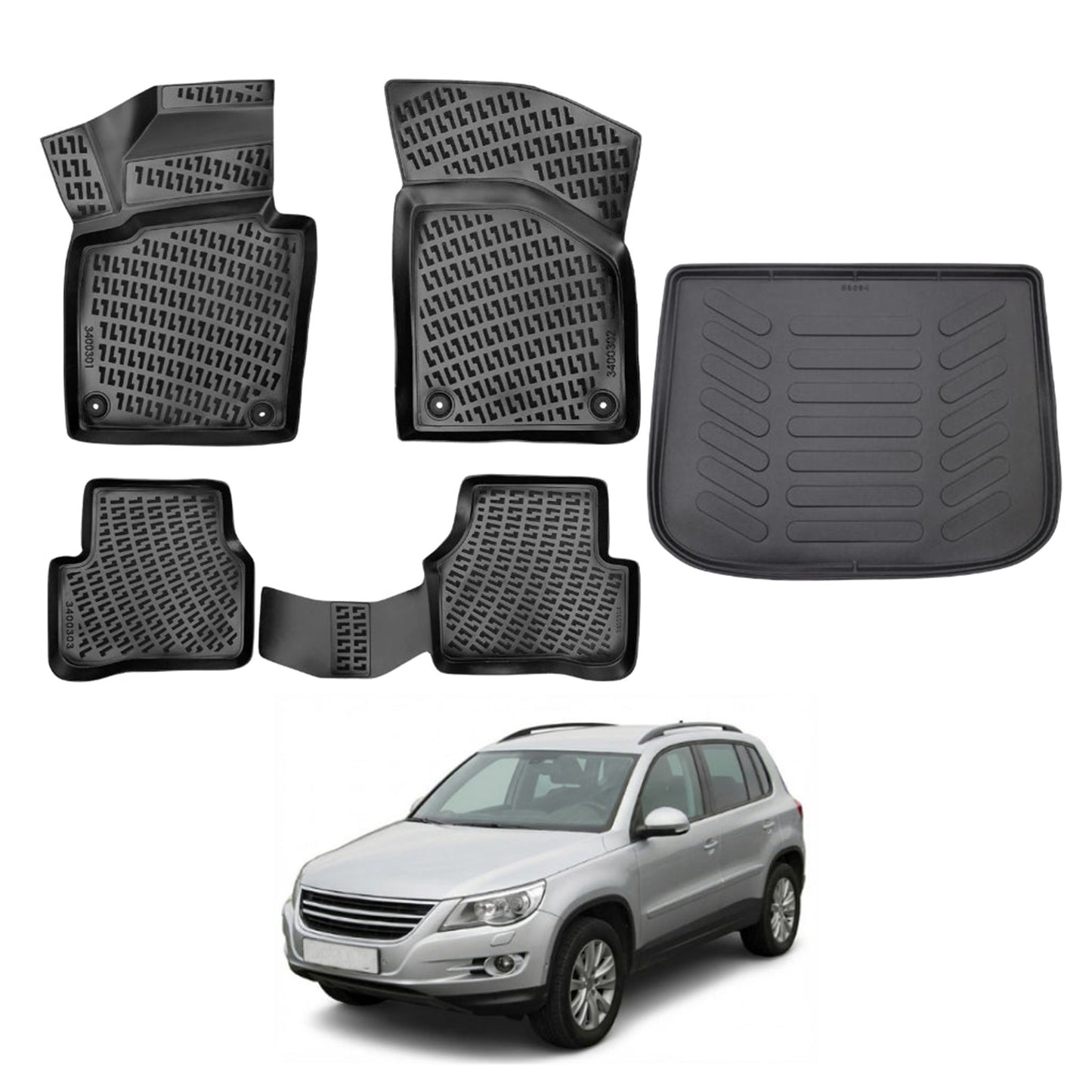 Volkswagen Tiguan Floor Mats and Cargo Liner 2007-2016 - Auto Accessory