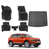 Volkswagen Tiguan Floor Mats and Cargo Liner 2016-2023, All Weather TPE Front, Rear & Cargo Set