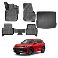 Volkswagen Tiguan Floor Mats and Cargo Liner 2024-2026, All Weather TPE Front, Rear & Cargo Set