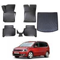 Volkswagen Touran Floor Mats and Cargo Liner 2003-2014, All Weather TPE Front, Rear & Cargo Set