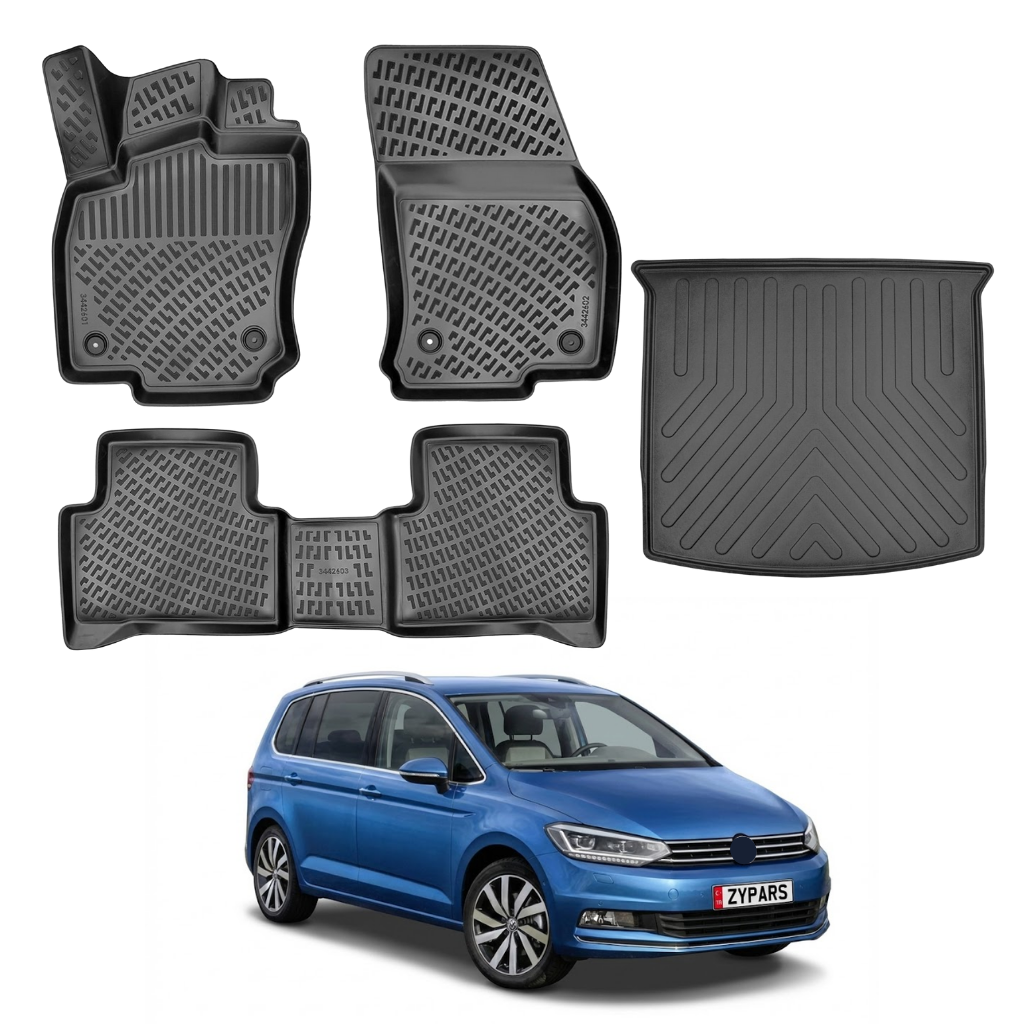 Volkswagen Touran Floor Mats and Cargo Liner 2015-2026