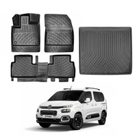 Citroen Berlingo Floor Mats and Cargo Liner 2019-2026, All Weather TPE Front, Rear & Cargo Set