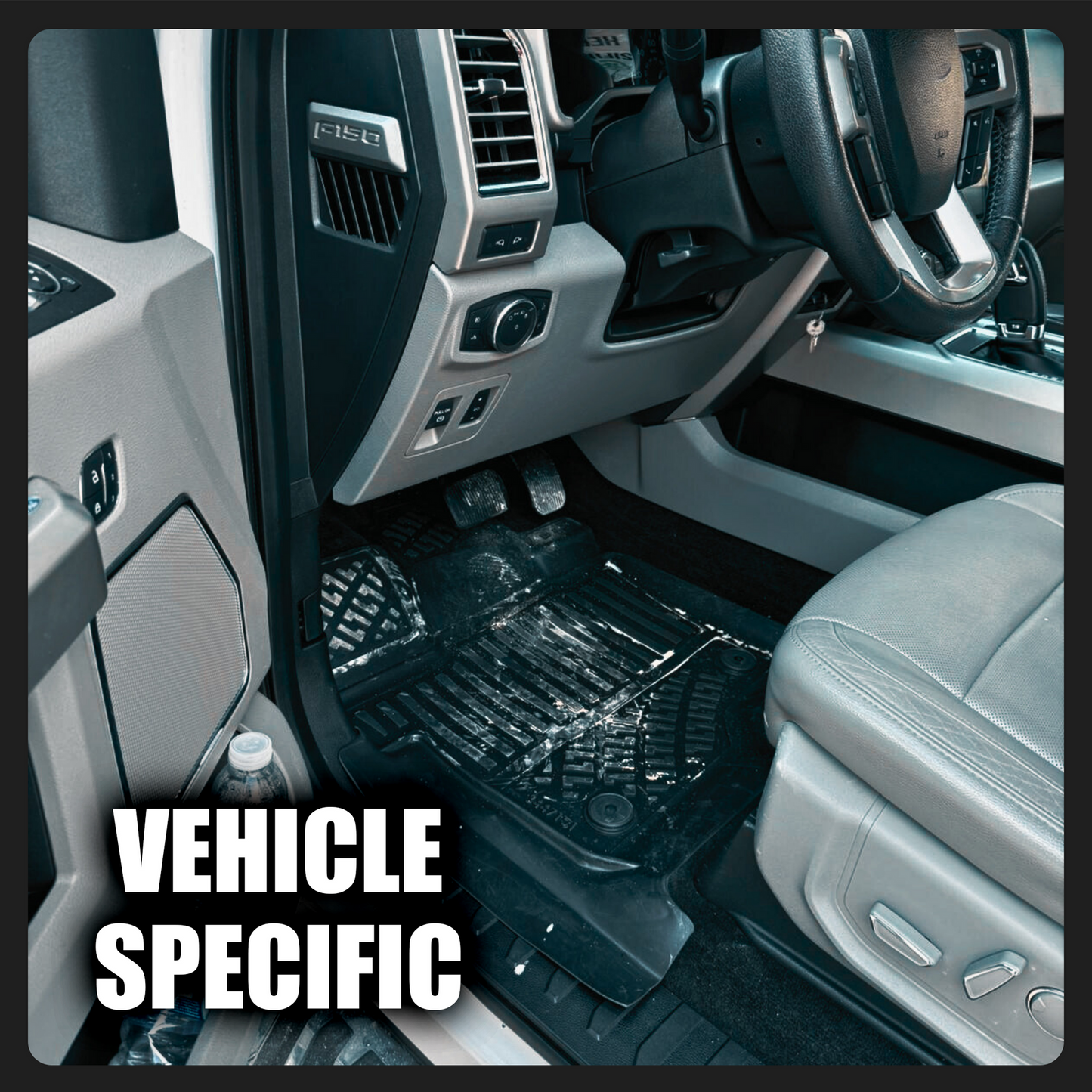 Volkswagen Caddy Floor Mats 2020-2026, TPE All Weather, Non Slip Car Interior Floor Liner