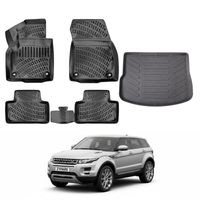 Land Rover Range Rover Evoque Floor Mats and Cargo Liner 2011-2019, All Weather TPE Front, Rear & Cargo Set