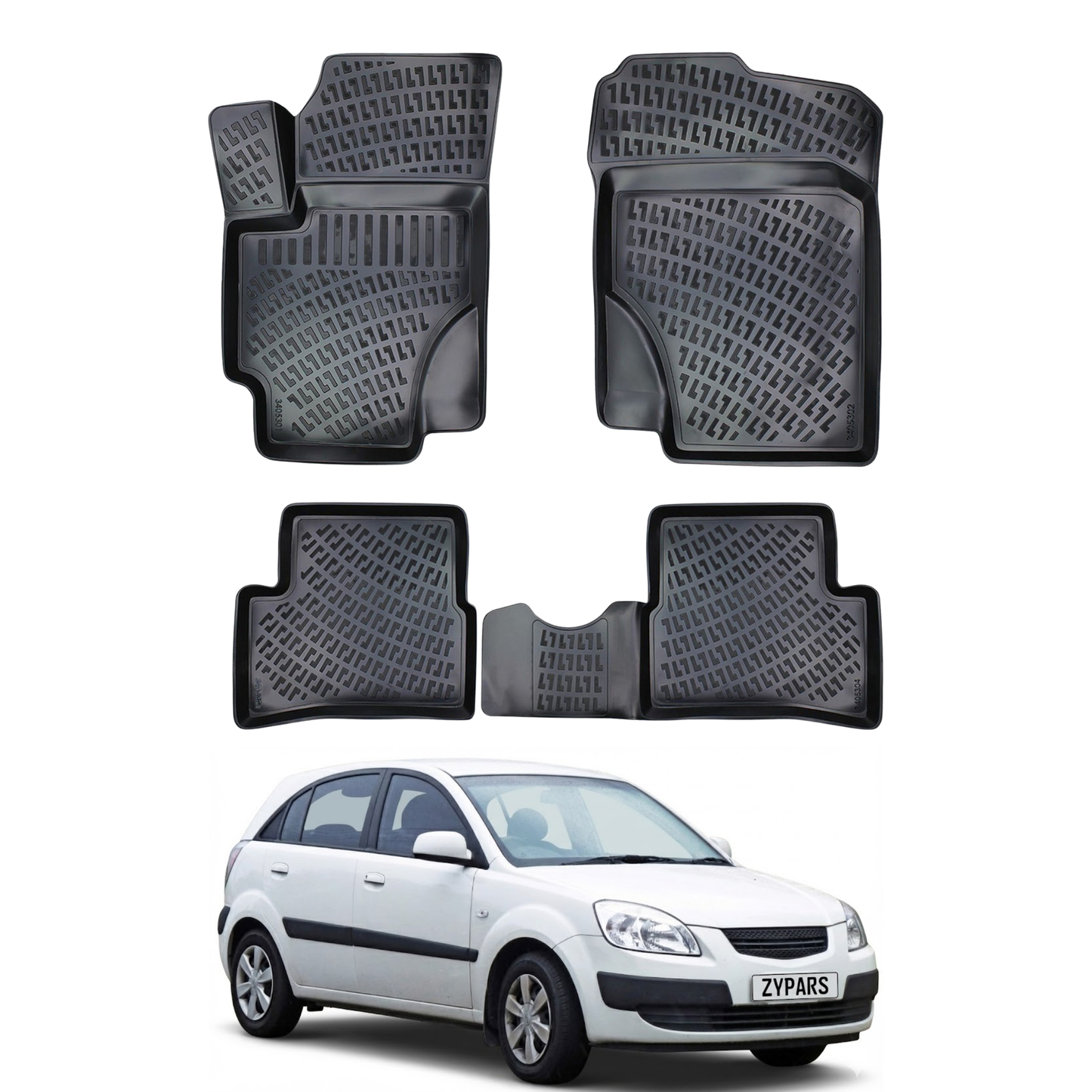 Kia Rio Floor Mats 2005-2011