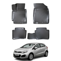 Kia Rio Floor Mats 2011-2017, TPE All Weather, Non Slip Car Interior Floor Liner