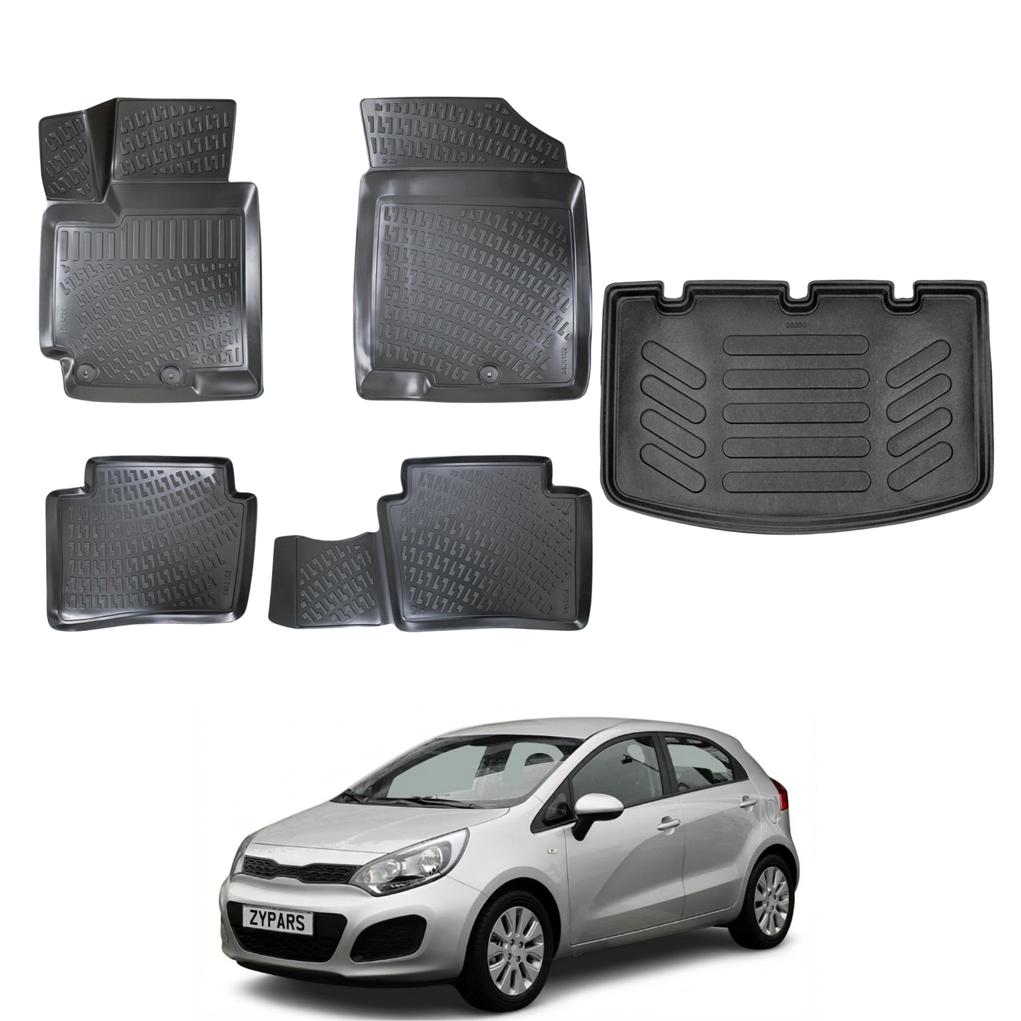 Kia Rio Floor Mats and Cargo Liner 2011-2017 | Ehiltek Shop