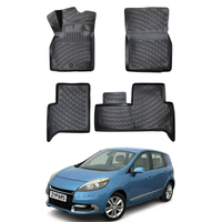 Renault Scenic Floor Mats 2009-2016, TPE All Weather, Non Slip Car Interior Floor Liner