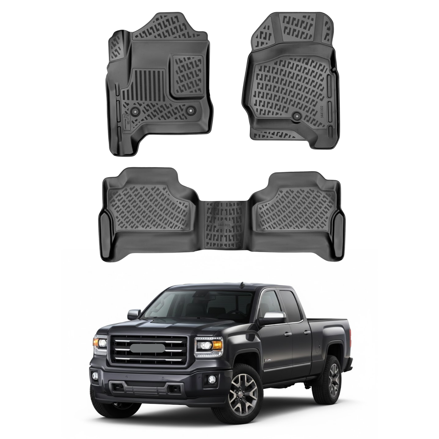 GMC Sierra 1500 Floor Mats 2013-2019