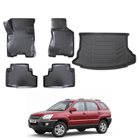Kia Sportage Floor Mats and Cargo Liner 2005-2010, All Weather TPE Front, Rear & Cargo Set