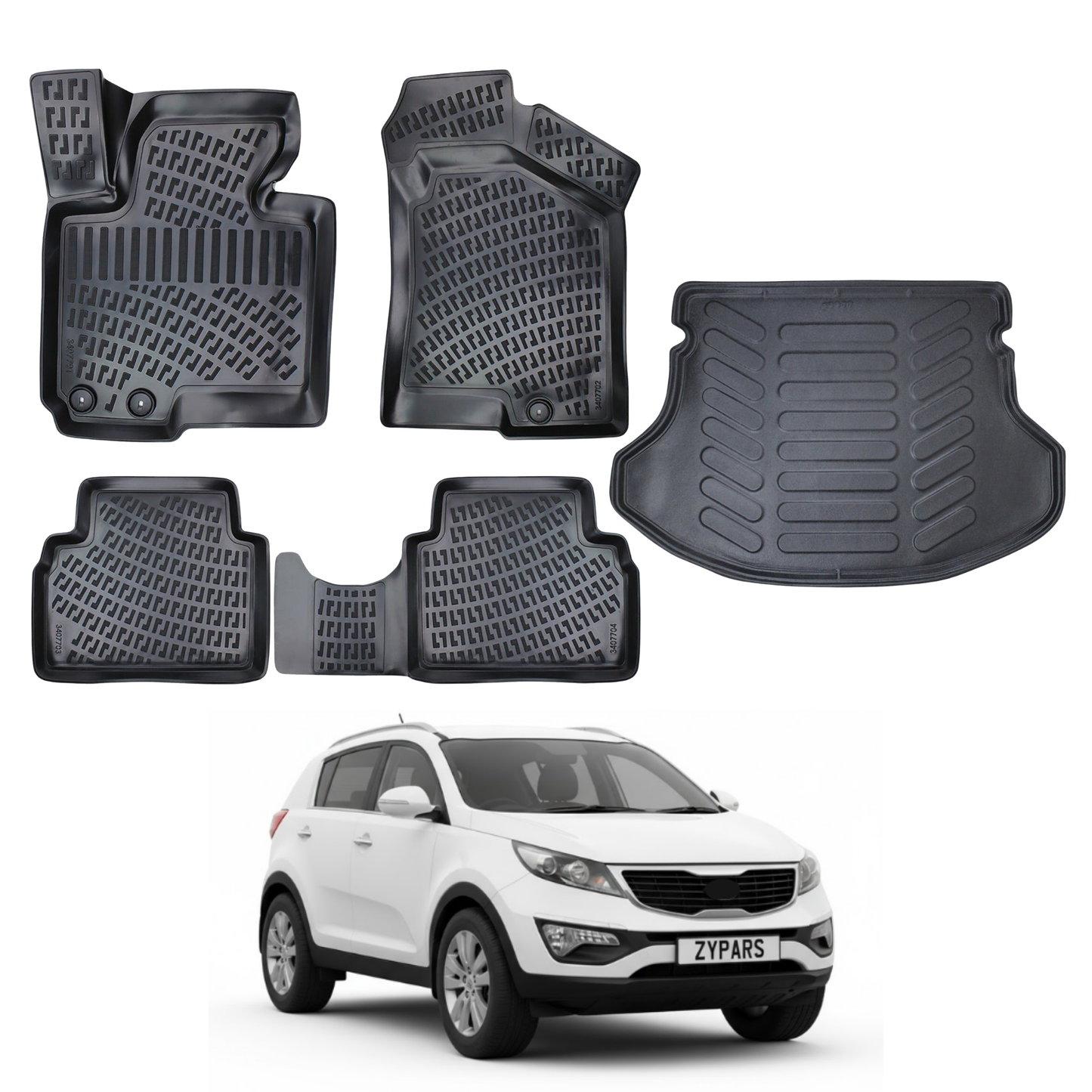 Kia Sportage Floor Mats and Cargo Liner 2011-2015