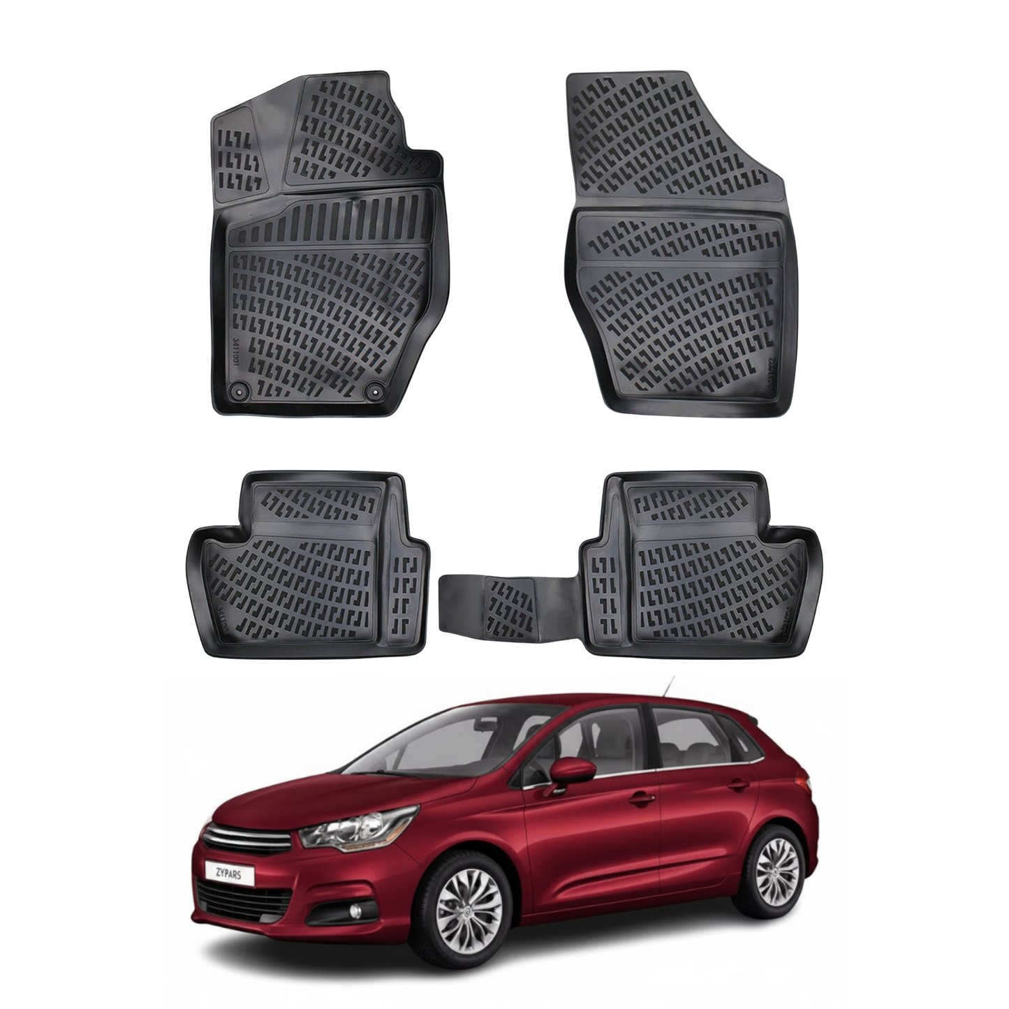 Citroen C4 Floor Mats 2010-2018