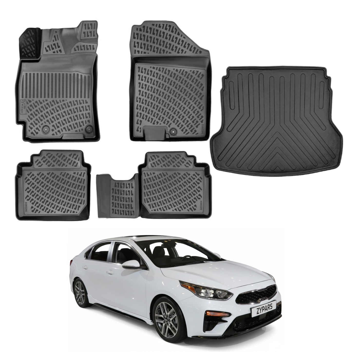 Kia Forte Floor Mats and Cargo Liner 2019-2023