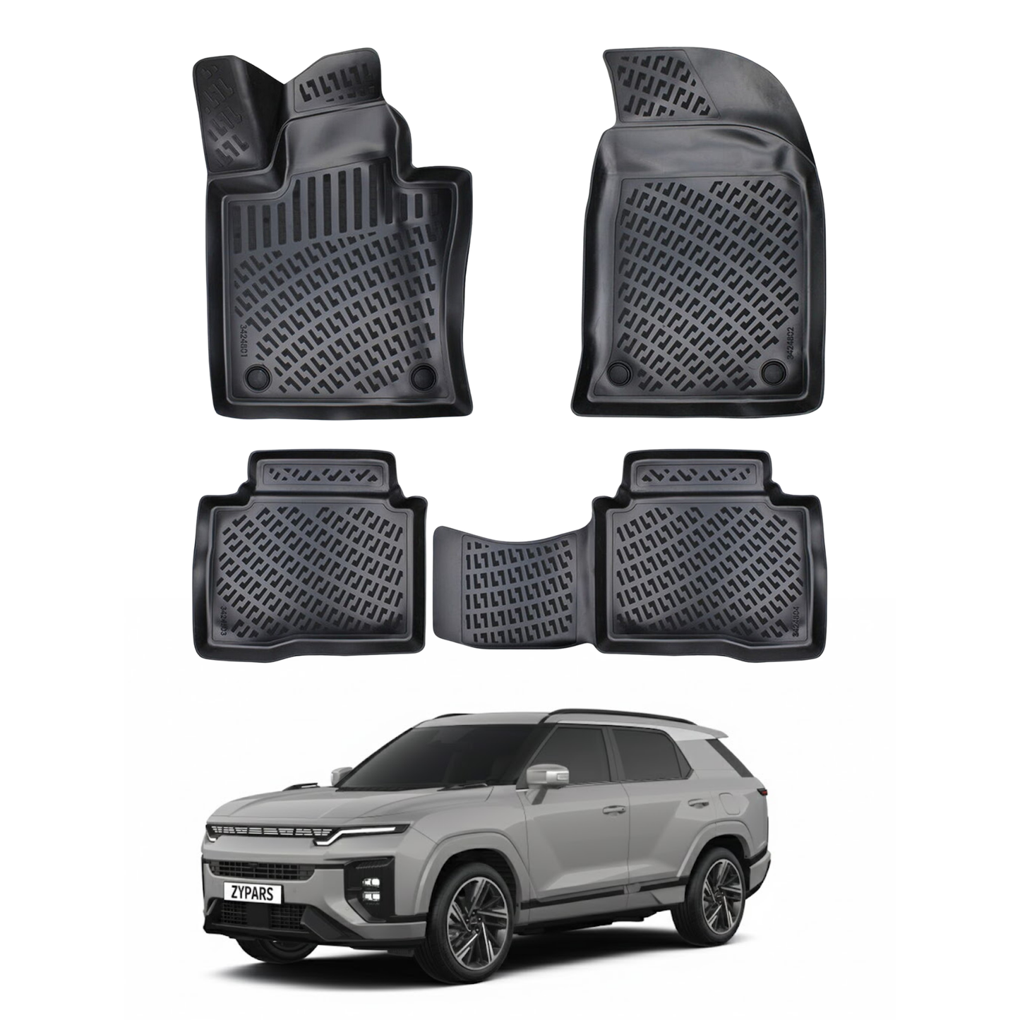 KGM Actyon Floor Mats 2024-2026