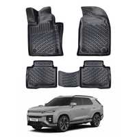 KGM Actyon Floor Mats 2024-2026, TPE All Weather, Non Slip Car Interior Floor Liner