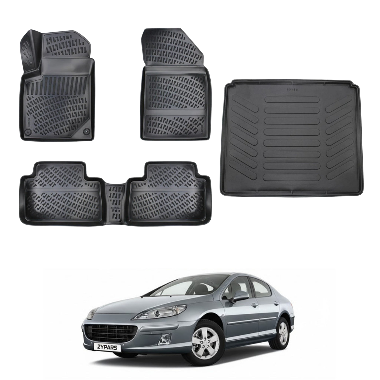 Peugeot 407 Floor Mats and Cargo Liner 2003-2010