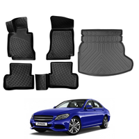 Mercedes C Class W205 Floor Mats and Cargo Liner 2014-2021 - Auto Accessory SKU: 4717