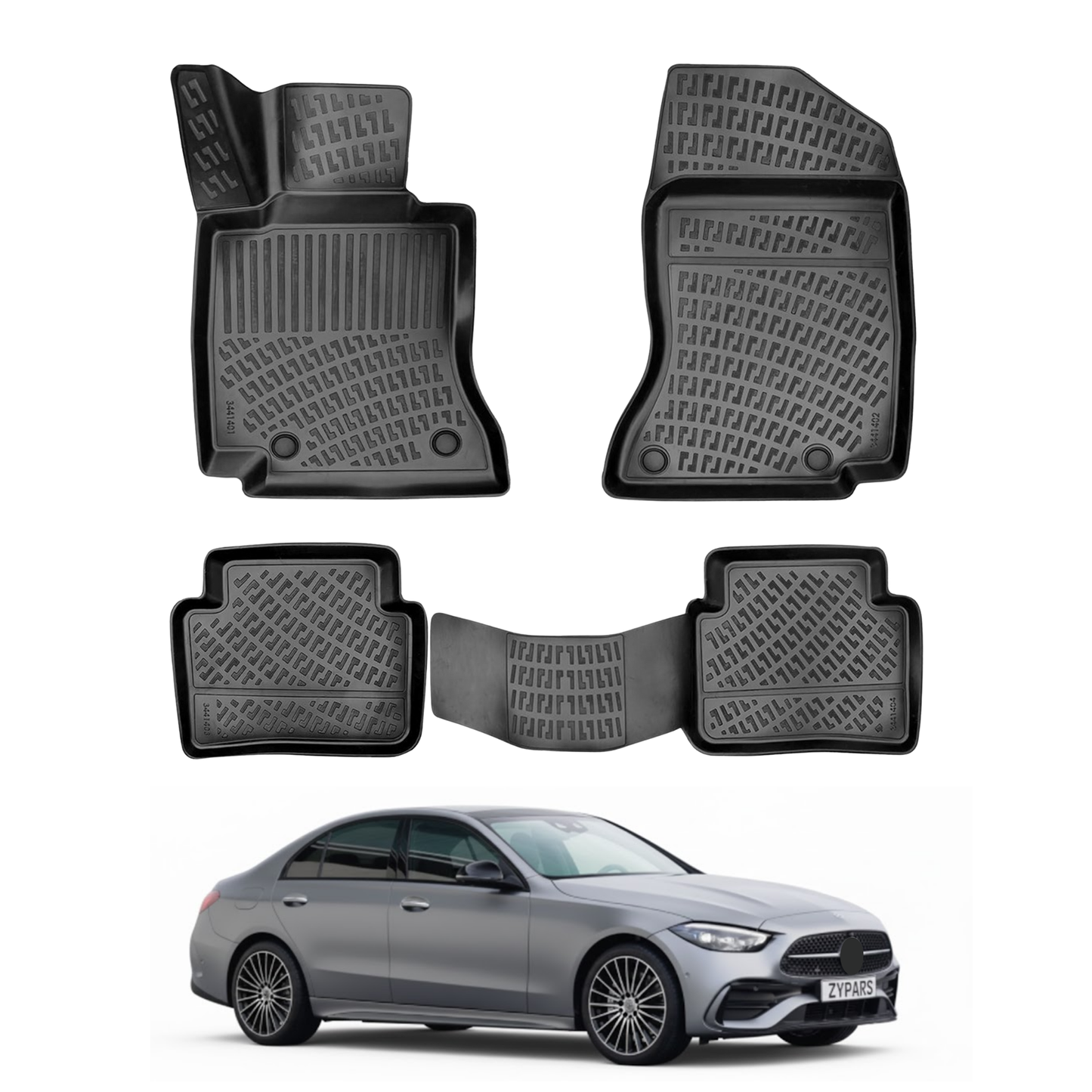 Mercedes C Class W206 Floor Mats 2021-2026 | Ehiltek Shop