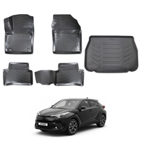 Toyota C-HR Floor Mats and Cargo Liner 2016-2022, All Weather TPE Front, Rear & Cargo Set