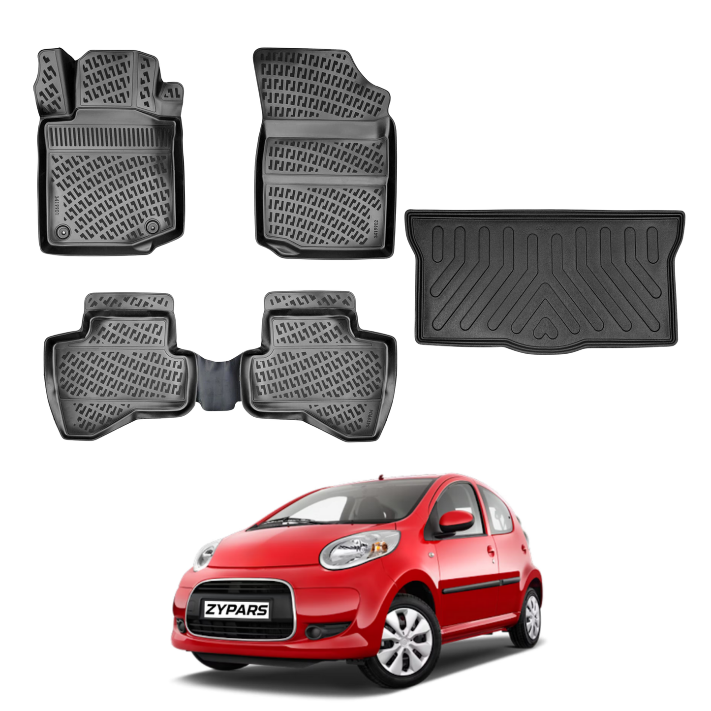 Citroen C1 Floor Mats and Cargo Liner 2005-2014