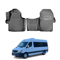 Mercedes Sprinter W906 Floor Mats 2006-2019, TPE All Weather, Non Slip Car Interior Floor Liner