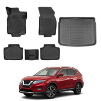 Nissan Rogue Floor Mats and Cargo Liner 2013-2021, All Weather TPE Front, Rear & Cargo Set