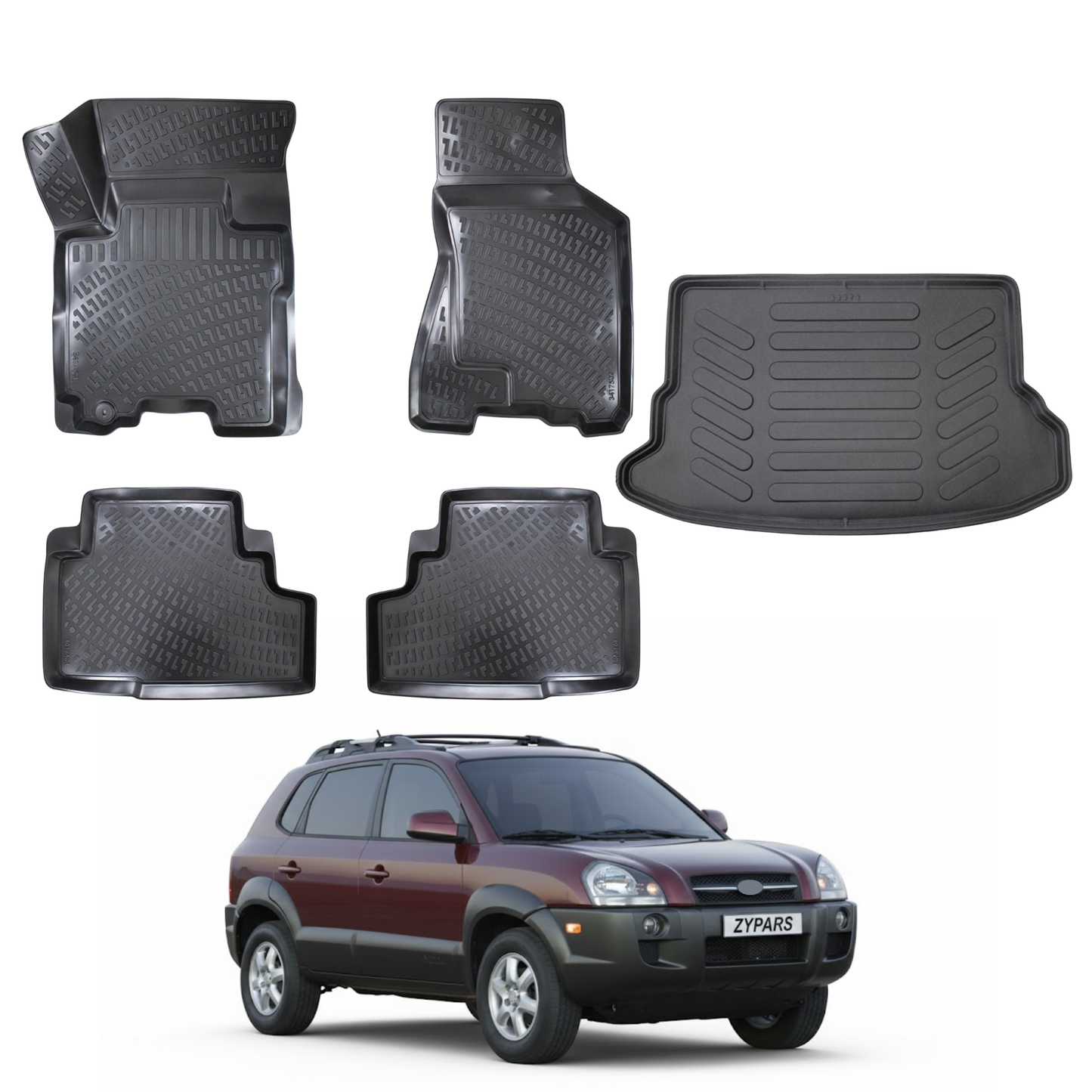 Hyundai Tucson Floor Mats and Cargo Liner 2004-2009