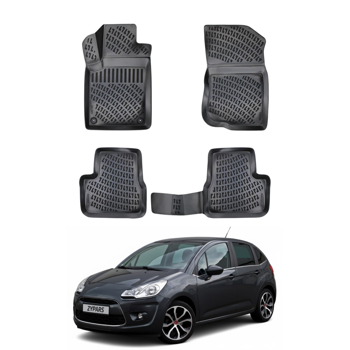 Citroen C3 Floor Mats 2009-2016