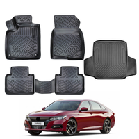 Honda Accord Floor Mats and Cargo Liner 2018-2026, All Weather TPE Front, Rear & Cargo Set