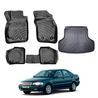 Volvo S40 Floor Mats and Cargo Liner 1995-2004, All Weather TPE Front, Rear & Cargo Set