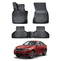 BMW X6 F16 Floor Mats 2015-2019, TPE All Weather, Non Slip Car Interior Floor Liner
