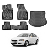 Volvo S40 Floor Mats and Cargo Liner 2004-2012, All Weather TPE Front, Rear & Cargo Set