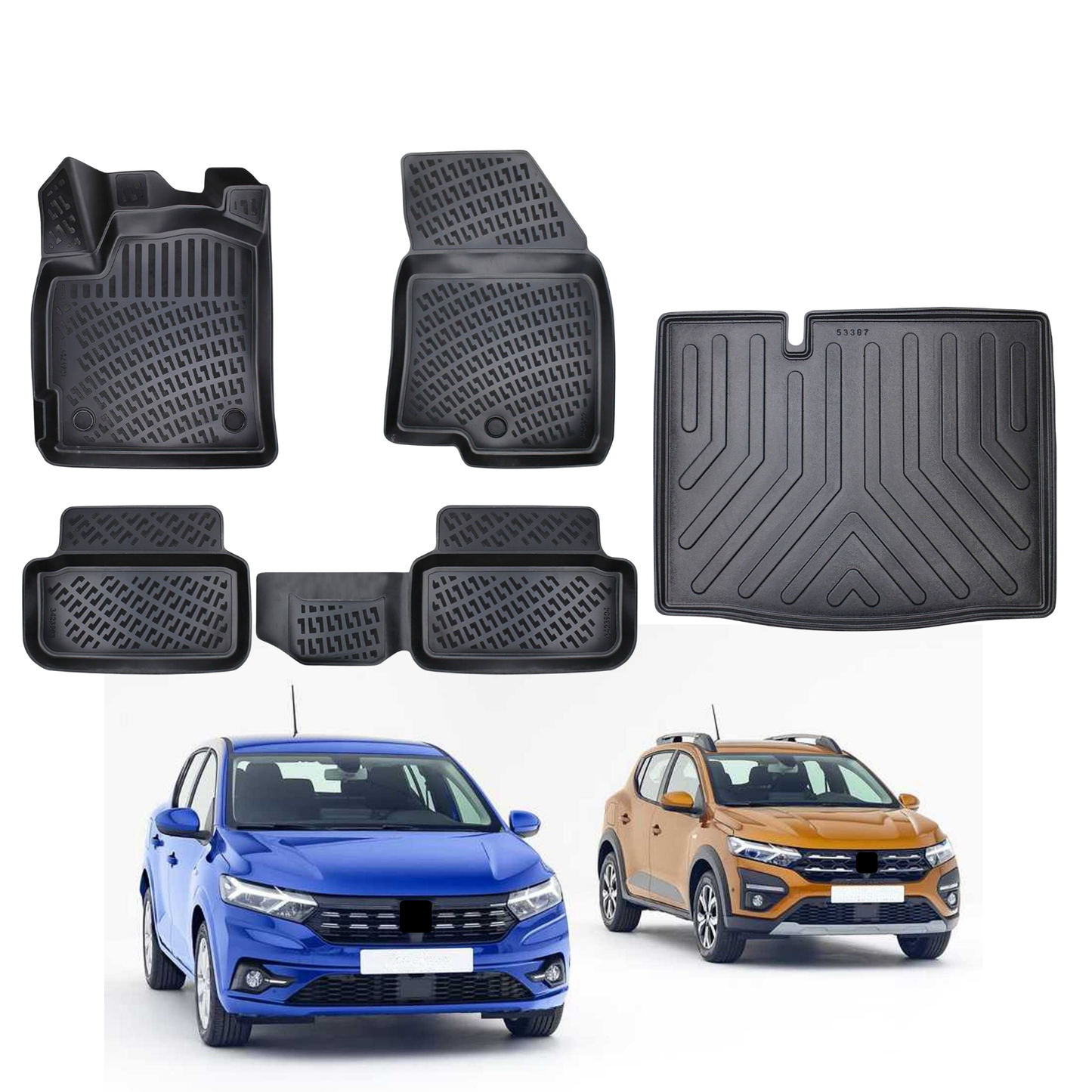 Dacia Sandero Floor Mats and Cargo Liner 2020-2026