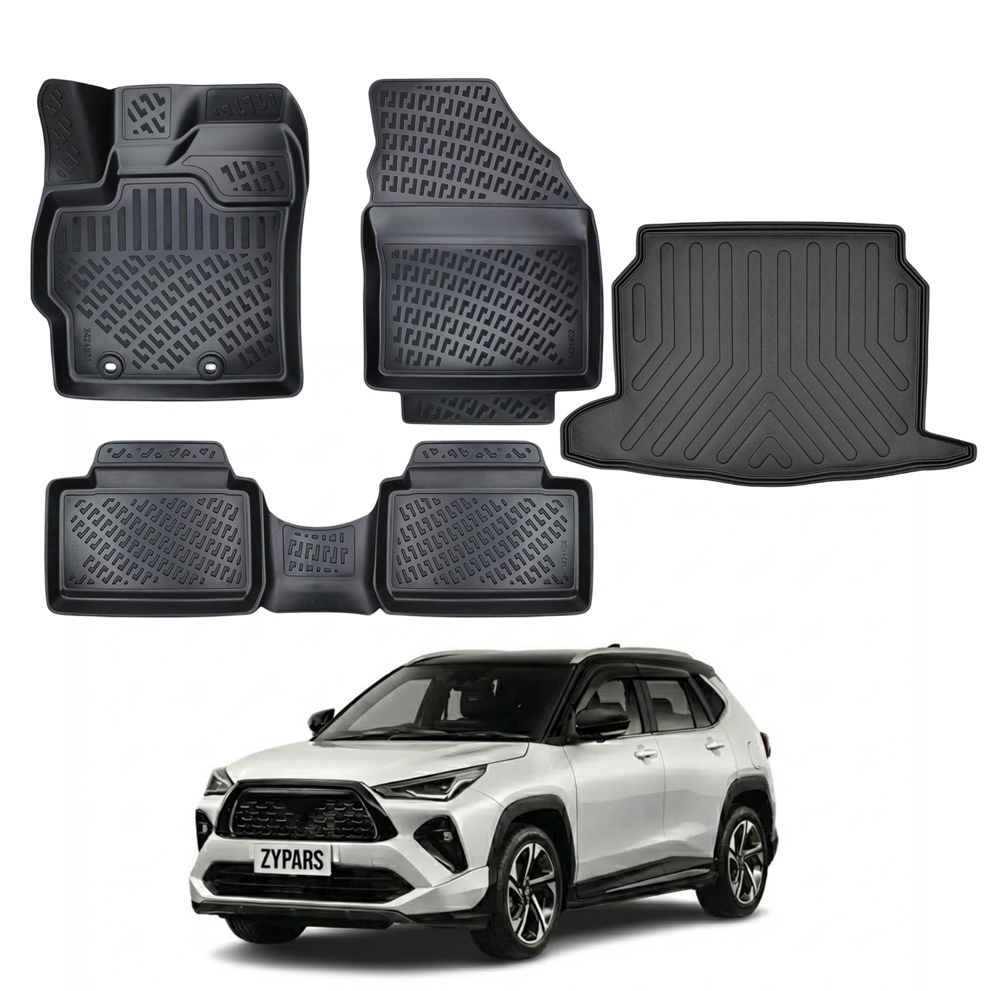 Toyota Yaris Cross Floor Mats and Cargo Liner 2022-2026 | Ehiltek Shop