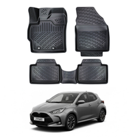 Toyota Yaris Floor Mats 2020-2026, TPE All Weather, Non Slip Car Interior Floor Liner