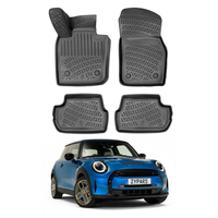Mini Cooper F56 Floor Mats 2021-2026, TPE All Weather, Non Slip Car Interior Floor Liner