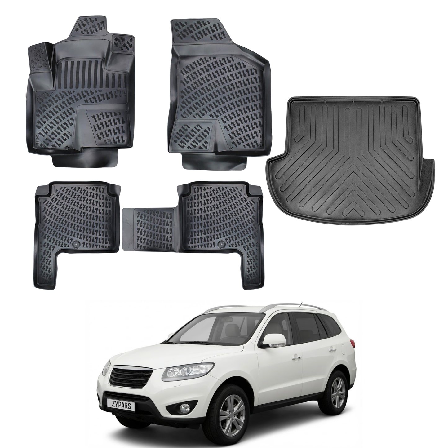 Hyundai Santa Fe Floor Mats and Cargo Liner 2006-2012