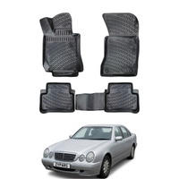 Mercedes E Class W210 Floor Mats 1996-2002, TPE All Weather, Non Slip Car Interior Floor Liner