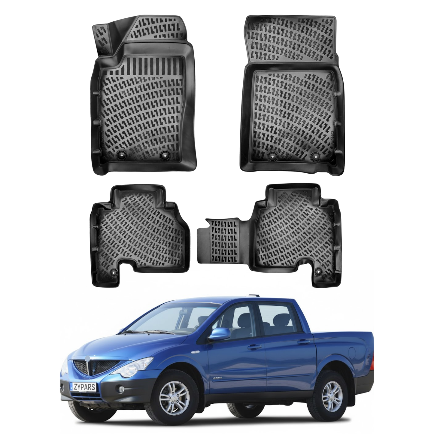 Ssangyong Actyon Sports Floor Mats 2006-2016